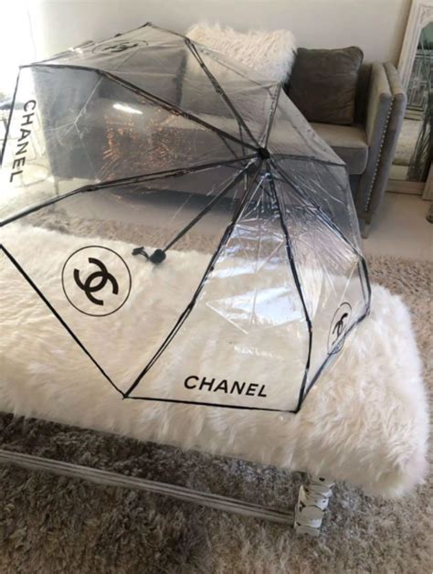 Chanel umbrella transparent